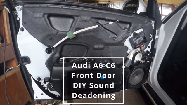 Audi A6 C6 Front Door Sound Deadening DIY Upgrade