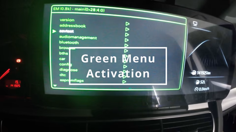 Audi A6 C6 Activering groen menu | Verborgen functies