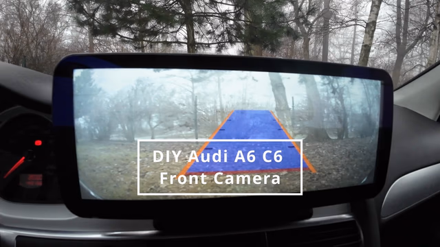 Audi A6 C6 Front Camera Installation with Signal Splitter
