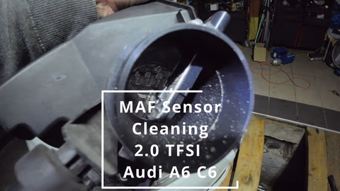 MAF-sensor reinigen Audi A6 C6 2.0 TFSI EA113 Gids