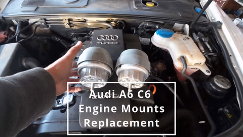Audi A6 C6 EA113 Motorsteun zelf vervangen
