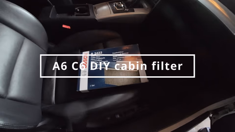 Cabinefilter vervangen bij Audi A6 C6 (doe-het-zelf-handleiding)