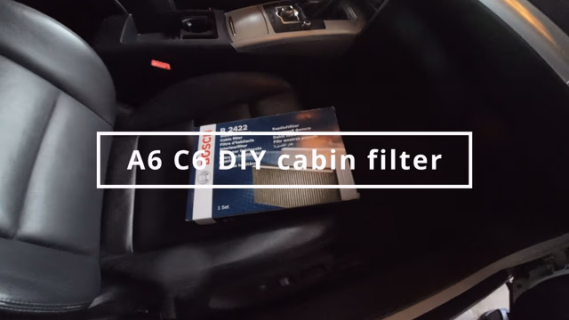 Cabinefilter vervangen bij Audi A6 C6 (doe-het-zelf-handleiding)