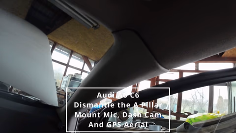 DIY Audi A6 C6 A-stijl verwijderen & dashcam installeren