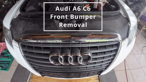Audi A6 C6 voorbumper verwijderen doe-het-zelf-gids